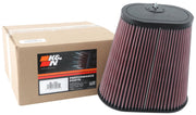 K&N Universal Clamp-On Air Filter 3-1/8in Dual FLG 8-7/8in X 5-3/16 B 6-1/4in X 4IN T, 9inH W/STUD K&N Engineering Air Filters - Universal Fit