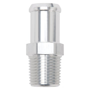 Edelbrock Hose End Straight 1/2In NPT to 3/4In Barb Clear Anodize Edelbrock Fittings