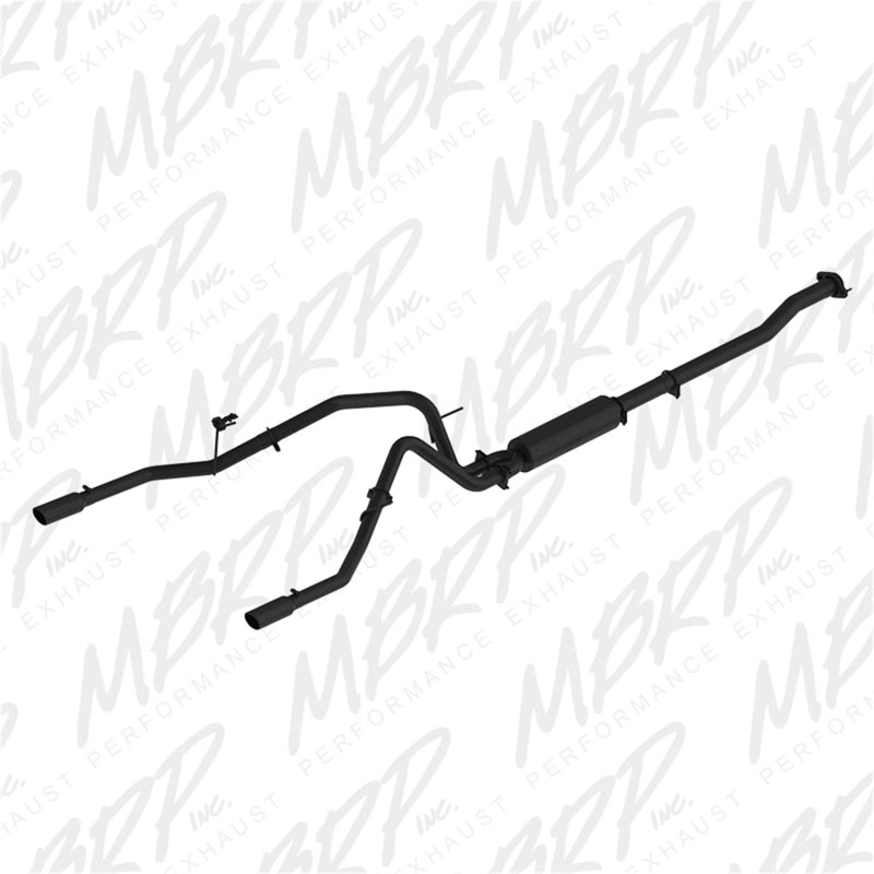 MBRP 11-14 Ford F-150 V6 Ecoboost Black Coated 2.5in Cat-Back Dual Rear Exit Exhaust System MBRP Catback
