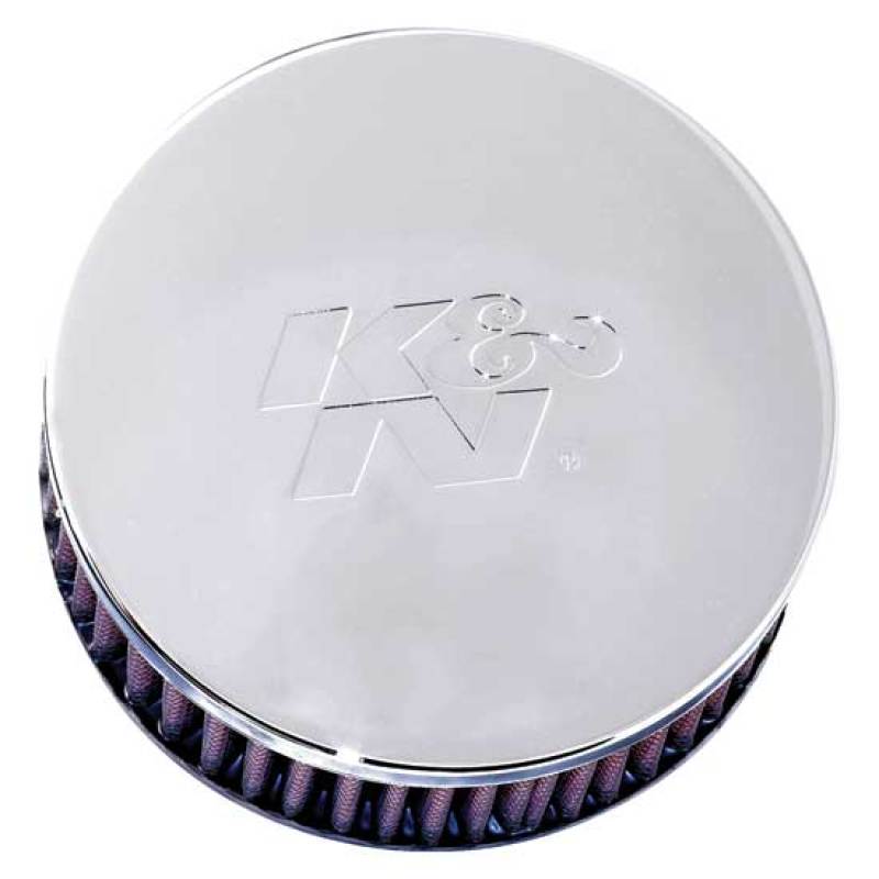 K&N Universal Chrome Filter 2.438in Flange ID x 5.125in OD x 2in H K&N Engineering Air Filters - Universal Fit