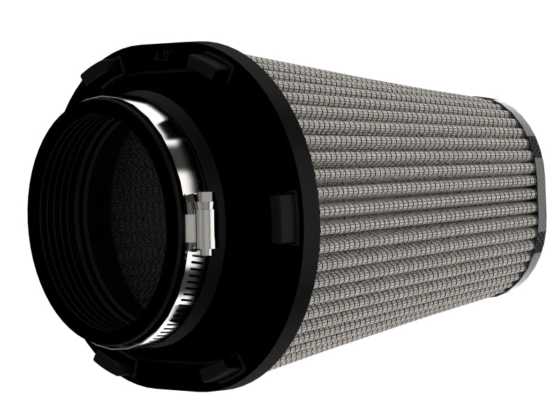 aFe Track Series Intake Pro DRY S Air Filter 4IN F x (7-3/4 x 6-1/2)IN B x (5-3/4 x 3-3/4)IN T x 7IN aFe Air Filters - Universal Fit