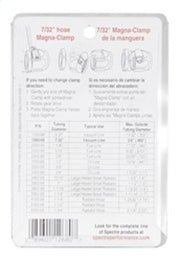 Spectre Magna-Clamp Hose Clamps 7/32in. (2 Pack) - Chrome Spectre Clamps