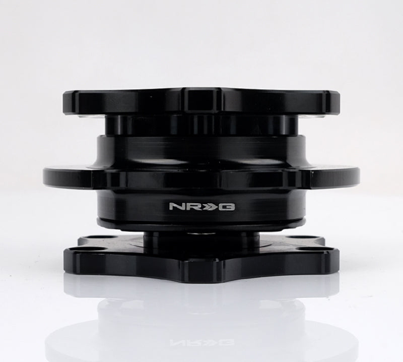 NRG Quick Release SFI SPEC 42.1 - Shiny Black Body / Shiny Black Ring NRG Quick Release Adapters