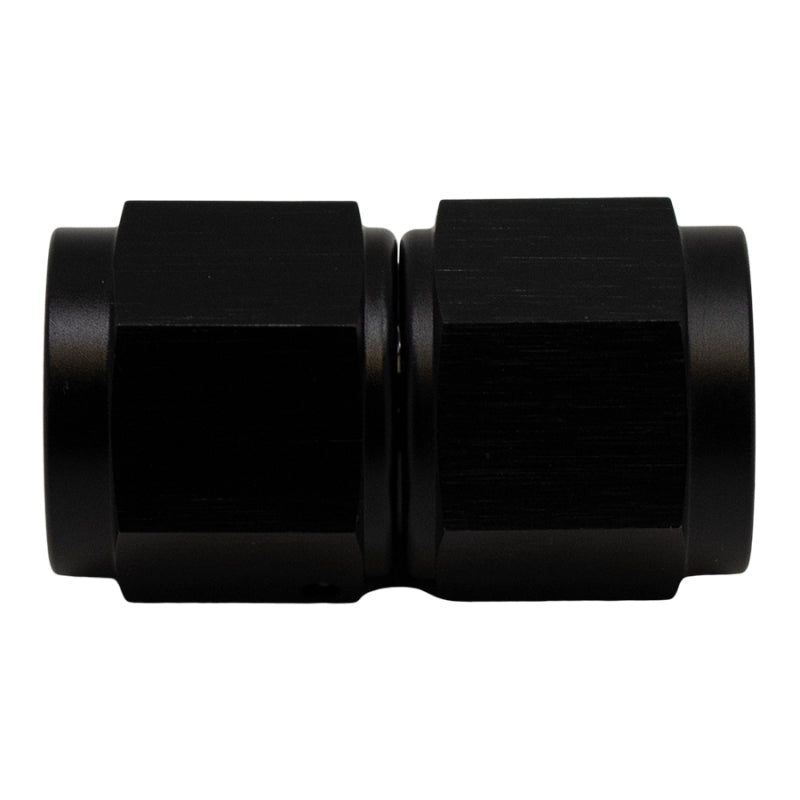DeatschWerks 8AN Flare Female Swivel to 8AN Flare Female Swivel - Anodized Matte Black DeatschWerks Fittings