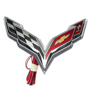 Oracle Corvette C7 Rear Illuminated Emblem - Red ORACLE Lighting Light Accessories and Wiring