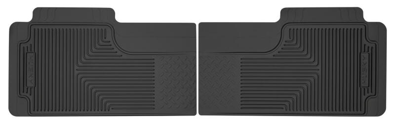 Husky Liners 80-12 Ford F-150/00-05 Ford Excursion Heavy Duty Black 2nd Row Floor Mats Husky Liners Floor Mats - Rubber