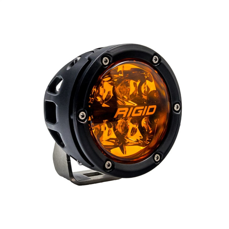 Rigid Industries 360-Series 4in Fog w/ Amber PRO Lens - White (Pair) Rigid Industries Light Bars & Cubes