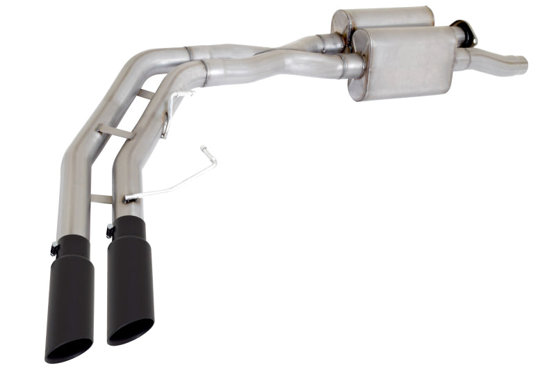 Gibson 17-19 Ford F-150 Raptor 3.5L 3in Cat-Back Super Truck Exhaust - Black Elite Gibson Catback