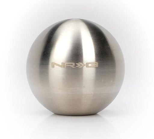 NRG Silver Titanium Round Shifter Heavy Weight NRG Shift Knobs