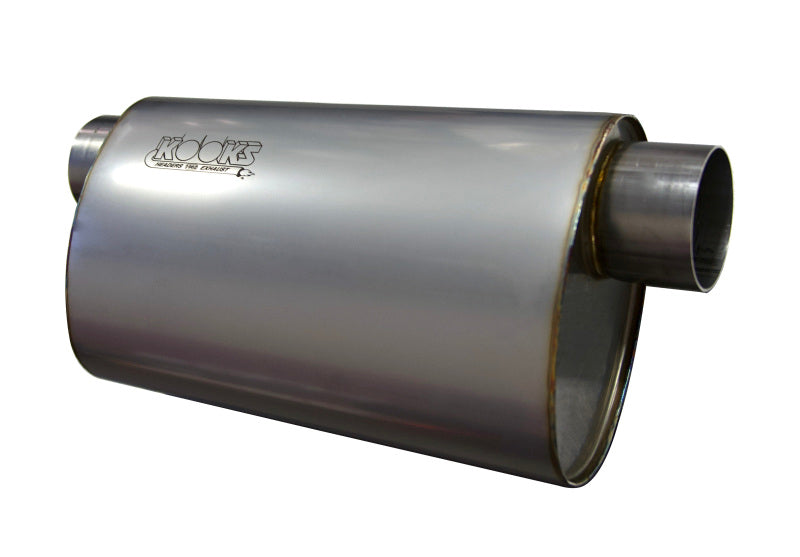Kooks 3in Oval Offset/Offset (Same Side) Muffler 14in Long Body Stainless Steel Kooks Headers Muffler
