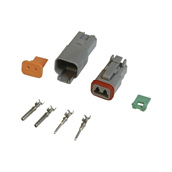 MSD Deutsch Connector - 2-Pin - 16-18 Gauge 8183 MSD Autoparts