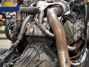 aFe Twisted Steel Header Up-Pipe 08-10 Ford Diesel Trucks V8-6.4L (td) aFe Headers & Manifolds