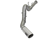 aFe LARGE BORE HD 5in 409-SS DPF-Back Exhaust w/Polished Tip 2017 Ford Diesel Trucks V8 6.7L (td) aFe DPF Back