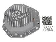 aFe Power Street Ser Rear Diff Cover Raw w/Mach Fin 2017 Ford Diesel Trucks V8-6.7L(td) Dana M275-14 aFe Diff Covers