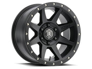 ICON Rebound 18x9 6x135 6mm Offset 5.25in BS 87.1mm Bore Satin Black Wheel ICON Wheels - Cast