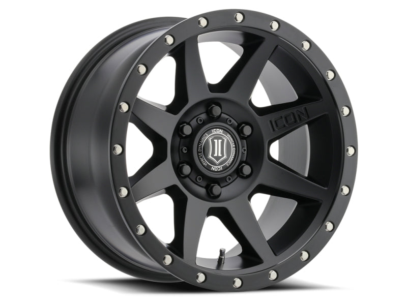 ICON Rebound 18x9 6x135 6mm Offset 5.25in BS 87.1mm Bore Satin Black Wheel ICON Wheels - Cast