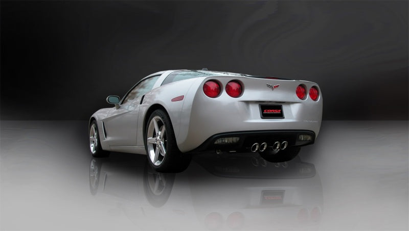 Corsa 2009-2013 Chevrolet Corvette C6 6.2L V8 Polished Sport Axle-Back Exhaust CORSA Performance Axle Back