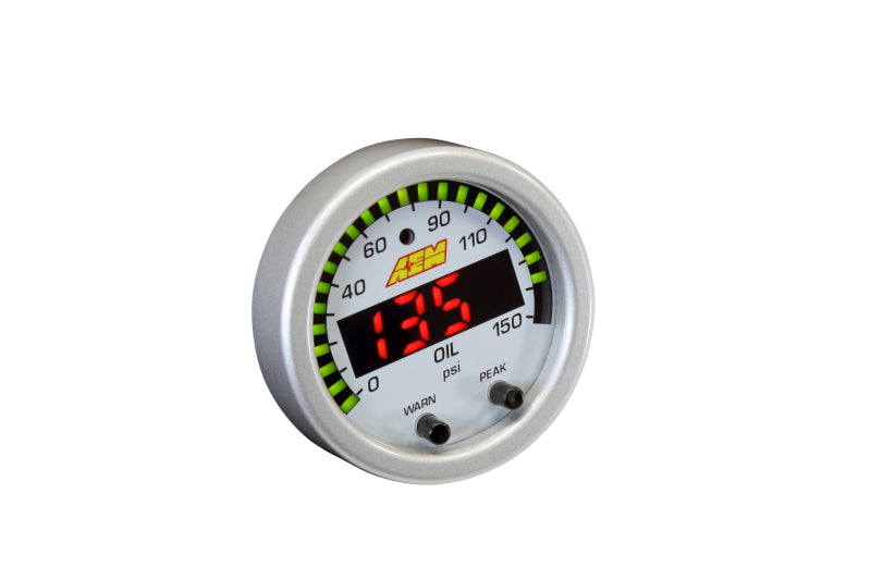 AEM X-Series 0-150 Oil Pressure Gauge Kit AEM Gauges