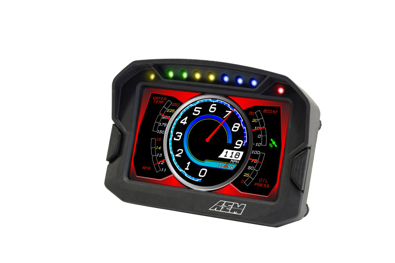 AEM CD-5LG Carbon Logging Digital Dash Display w/ Internal 10Hz GPS & Antenna AEM Gauges