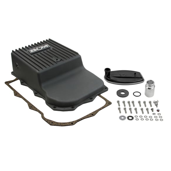B&M Hi-Tek Deep Heavy Duty Transmission Pan - Black 71395 B&M Autoparts