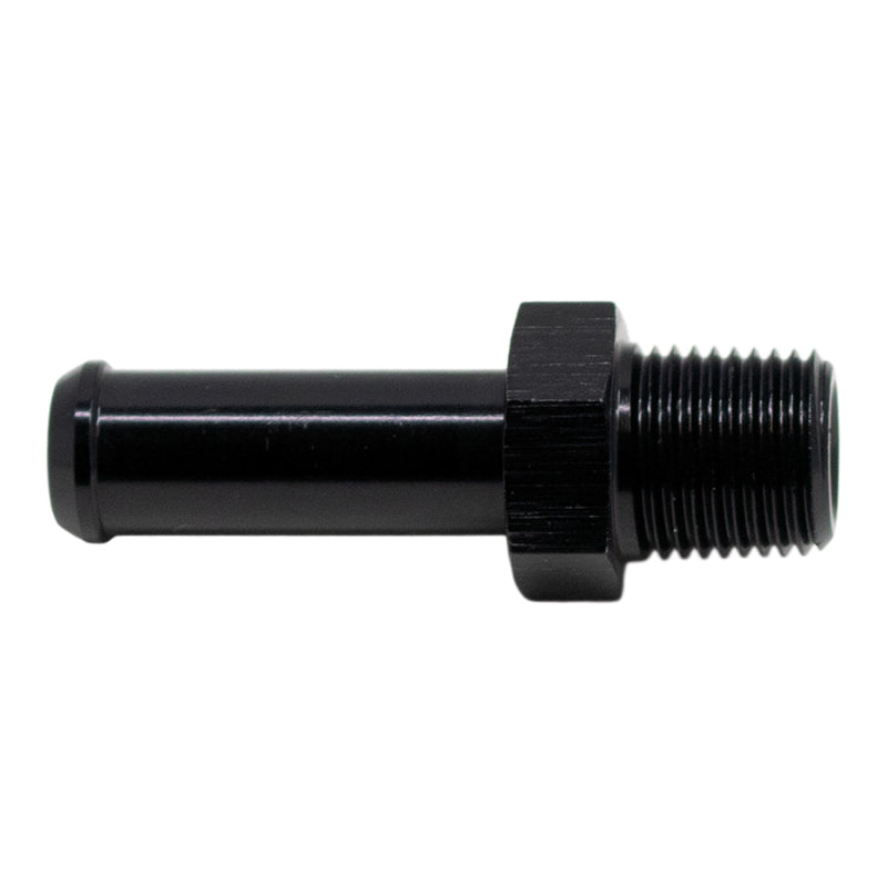 DeatschWerks 1/8in NPT Male Thread 5/16in Hose Barb - Anodized Matte Black DeatschWerks Fittings