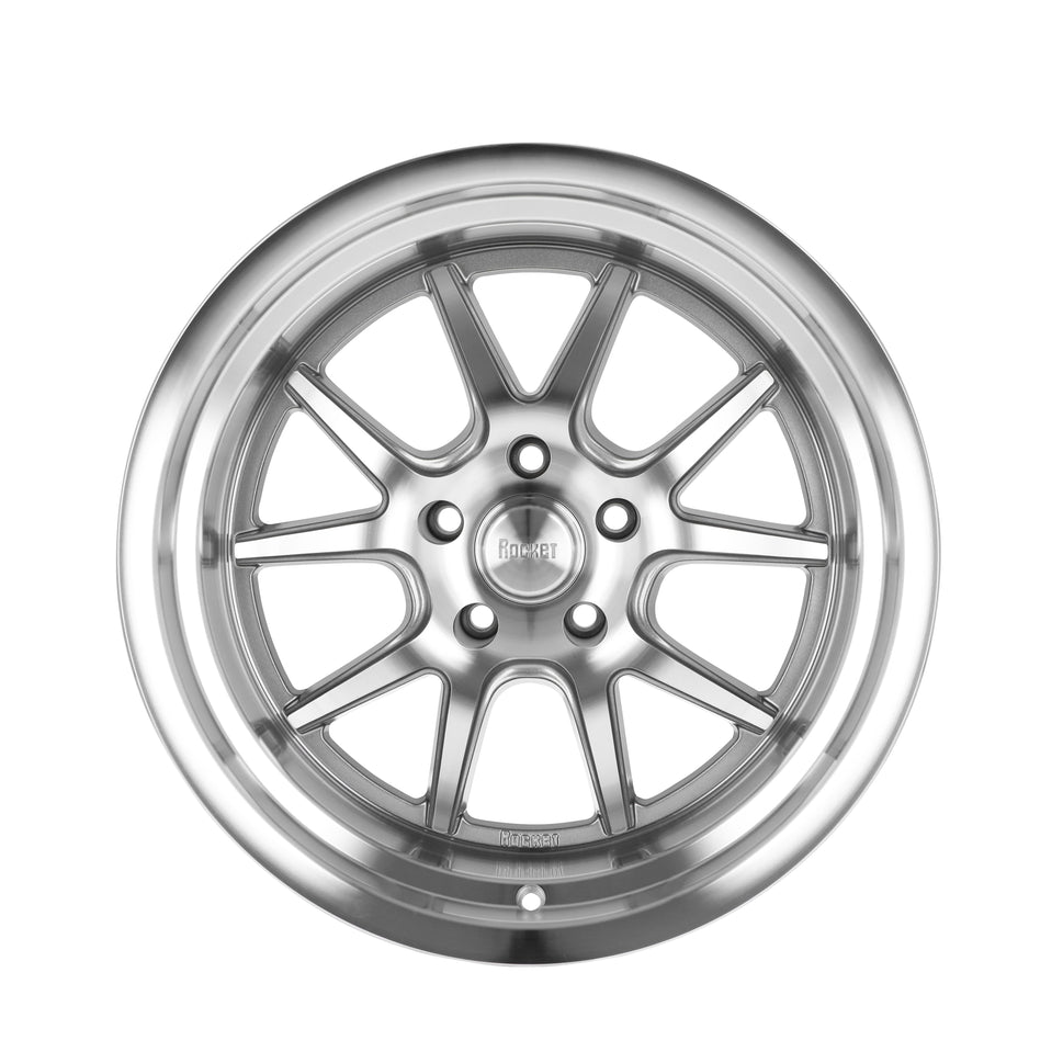 Rocket Racing Wheels TTR19 Attack - Titanium/Machined TTR19-896545