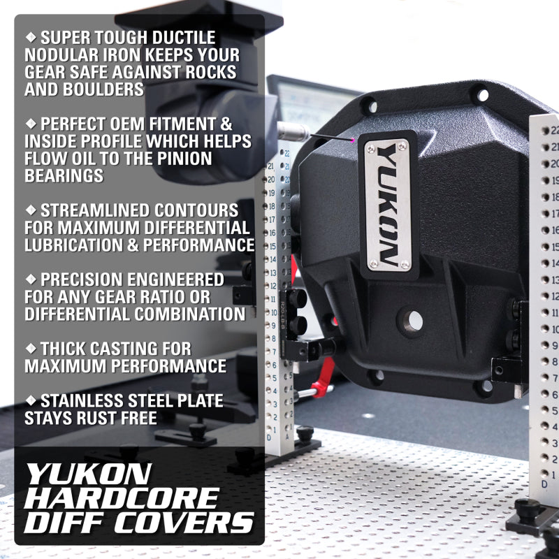 Yukon Gear 97-17 Ford E150 9.75in Rear Differentials Hardcore Cover Yukon Gear & Axle Diff Covers