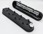 Granatelli 96-22 GM LS Tall Valve Cover w/Angled Coil Mounts - Black Wrinkle (Pair) Granatelli Motor Sports Valve Covers
