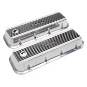 Edelbrock Valve Cover Elite II Chevrolet 1965 and Later 396-502 Big Block V8 Polished Edelbrock Valve Covers