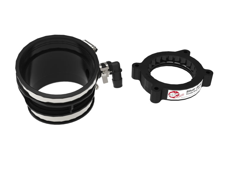 aFe 2020 Vette C8 Silver Bullet Aluminum Throttle Body Spacer / Works With aFe Intake Only - Black aFe Throttle Body Spacers