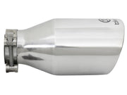 aFe Takeda 304 Stainless Steel Clamp-On Exhaust Tip 2.5in. Inlet / 4.5in. Outlet / 9in. L - Polished AFE POWER Tips