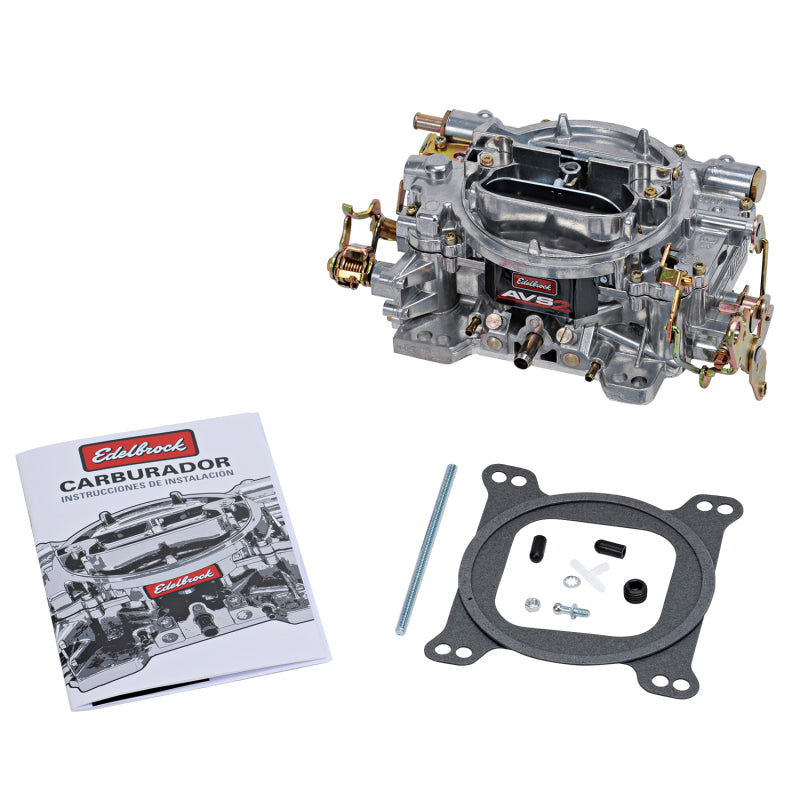 Edelbrock Carburetor AVS2 Series 4-Barrel 650 CFM Off-Road Manual Choke Satin Finish (Non-EGR) Edelbrock Carburetors