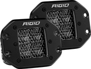 Rigid Industries D Series PRO Midnight Edition - Spot - Diffused - Pair Rigid Industries Light Bars & Cubes