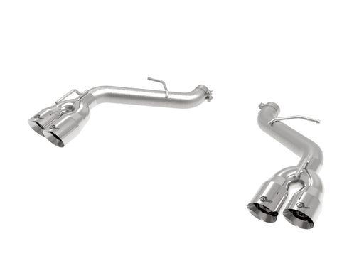 aFe POWER MACH Force-Xp 3in Axle-Back Exhaust 16-20 Chevy Camaro SS V8 6.2L w/o Mufflers - Polished aFe Catback