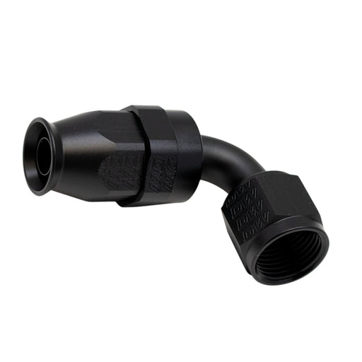 DeatschWerks 8AN Female Swivel 90-Degree Hose End PTFE (Incl 1 Olive Insert) - Anodized Matte Black DeatschWerks Fittings