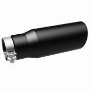 MagnaFlow Tip Stainless Black Coated Single Wall Round Single Outlet 5in Dia 3.5in Inlet 14.5in L Magnaflow Catalytic Converter Universal