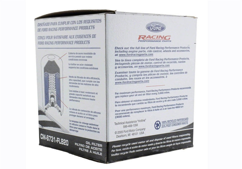 Ford Racing High Performance Oil Filter Ford Racing Oil Filters