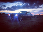 Oracle Pre-Installed Lights 7 IN. Sealed Beam - White Halo ORACLE Lighting Headlights