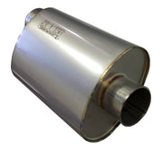 Kooks 3in Oval Center/Offset Muffler 12in Long Body Stainless Steel Kooks Headers Muffler