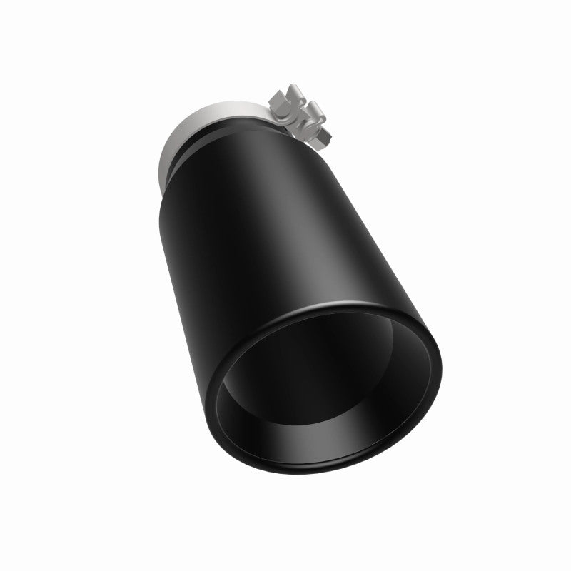 MagnaFlow Tip Stainless Black Coated Single Double Round Single Outlet 5in Dia 4in Inlet 13in L Magnaflow Catalytic Converter Universal