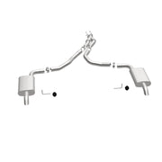MagnaFlow 75-79 Chevy Corvette V8 5.7L Dual Split Rear Exit Stainless Cat-Back Perf Exhaust Magnaflow Catback