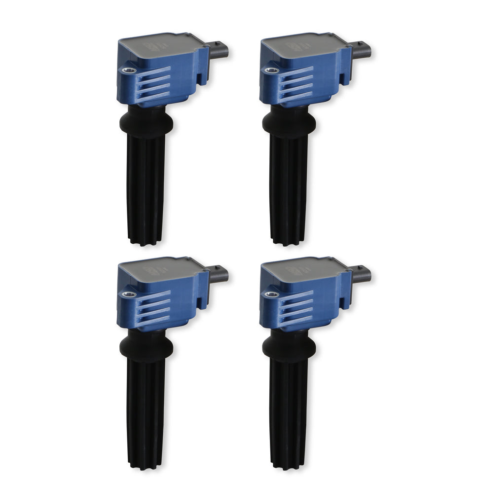 MSD Ignition Coil - Ford EcoBoost - 2.0L/2.3L L4 - Blue - 4-Pack