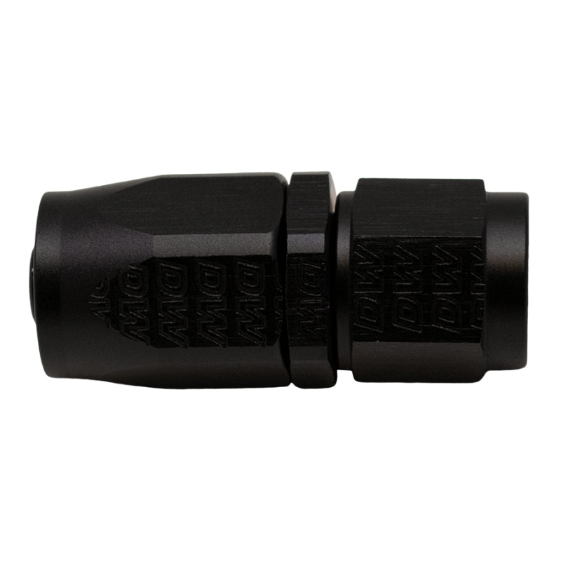DeatschWerks 6AN Female Swivel Strait Hose End CPE - Anodized Matte Black DeatschWerks Fittings