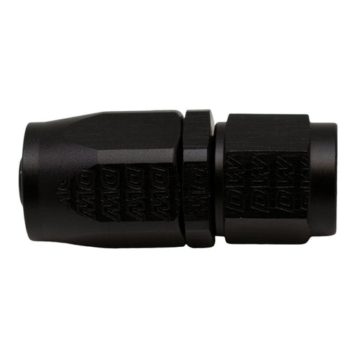DeatschWerks 6AN Female Swivel Strait Hose End CPE - Anodized Matte Black DeatschWerks Fittings