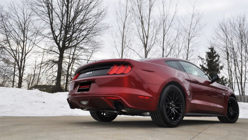 Corsa 2015-2017 Ford Mustang GT Fastback 5.0 3in Xtreme Cat Back Exhaust w/ Dual Black 4.5in Tips CORSA Performance Catback