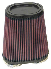 K&N Universal Rubber Filter Dual Flange Oval Tprd 3.75in Base O/S W x 3.438in Top O/S W x 6.75in H K&N Engineering Air Filters - Universal Fit