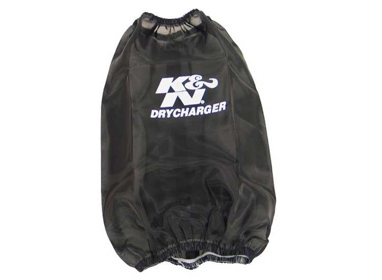 K&N Drycharger Round Tapered Air Filter Wrap 6.5in Base ID/4.5in Top ID/7in H - Black K&N Engineering Pre-Filters