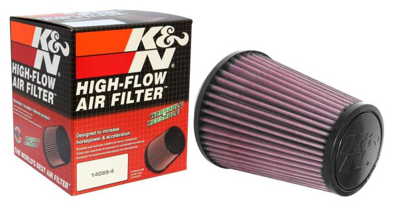 K&N Universal Tapered Filter 3.125in Flange ID x 5in Base OD x 3.5in Top OD x 6in Height K&N Engineering Air Filters - Universal Fit