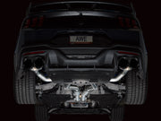 AWE 2024 Ford Mustang Dark Horse S650 RWD Track Edition Catback Exhaust w/ Quad Diamond Black Tips AWE Tuning Catback