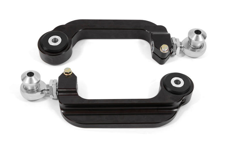 BMR 15-21 S550 Mustang Billet Aluminum Camber Links Adjustable (Delrin/Rod ends) - Black Anodized BMR Suspension Camber Kits